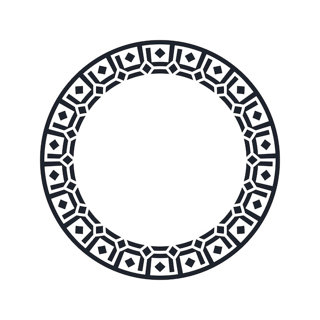 Ornamental pattern design circle frame Ornamental Circular Knot Pattern Border pattern design