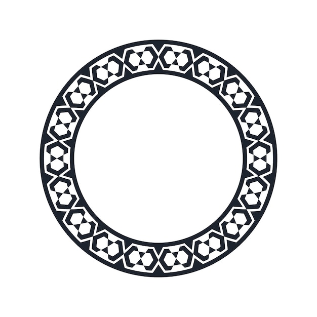 Ornamental pattern design circle frame Ornamental Circular Knot Pattern Border pattern design