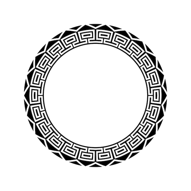 Ornamental pattern design circle frame Ornamental Circular Knot Pattern Border pattern design