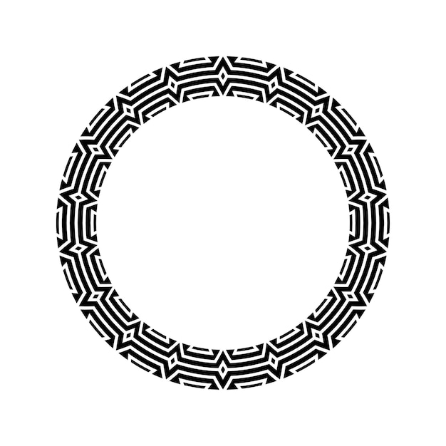 Ornamental pattern design circle frame Ornamental Circular Knot Pattern Border pattern design