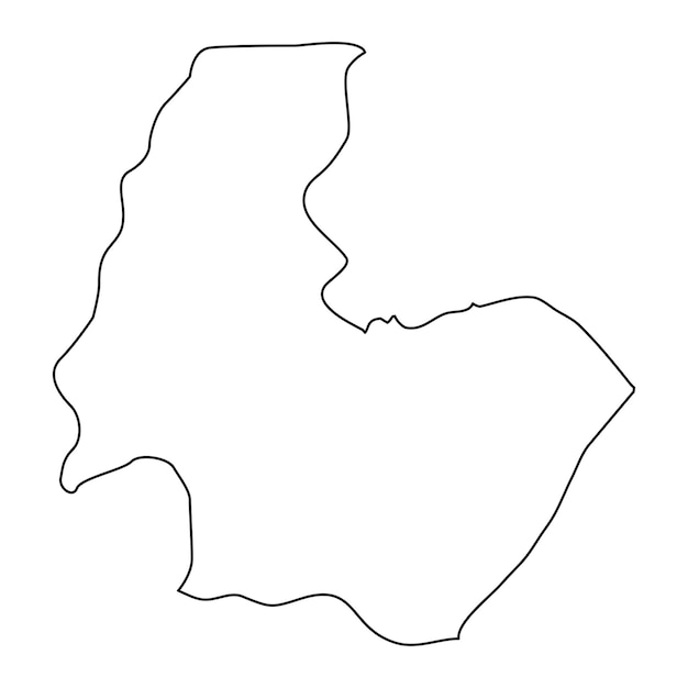 Osmaniye province map administrative divisions of Turkey Vector illustration