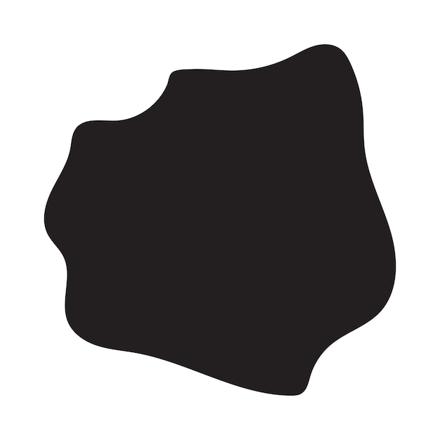 outlined liquid fluid shape on white background