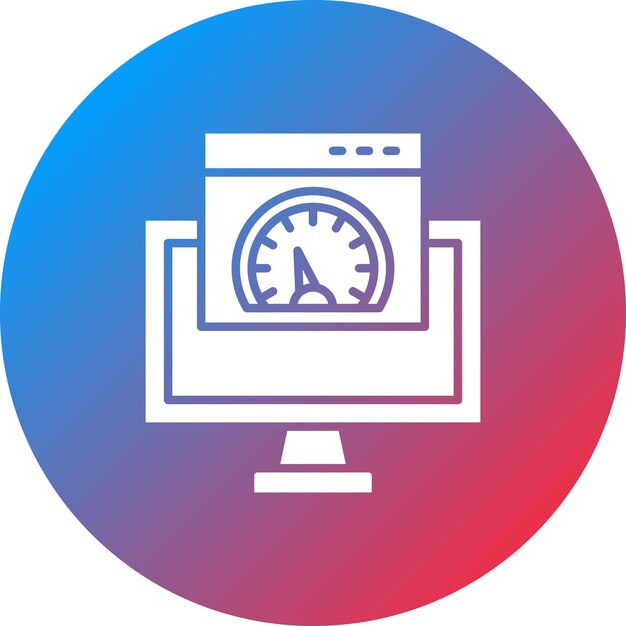 page speed icon vector image can be used for seo and sem