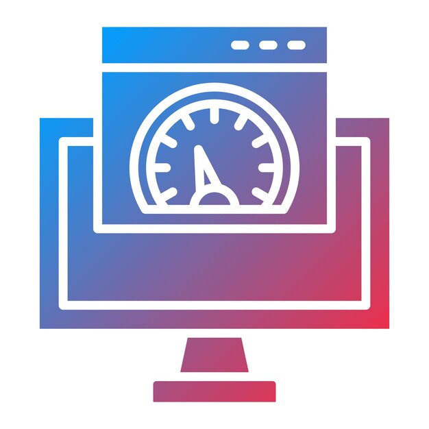 page speed icon vector image can be used for seo and sem