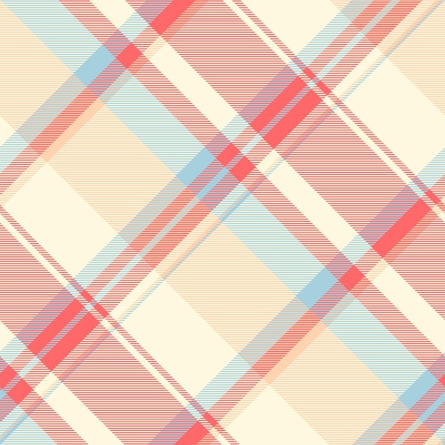 painting pattern seamless texture gentle tartan check background image fabric textile plaid vector in cornsilk and red colors