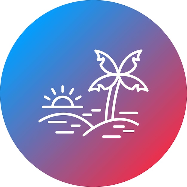 Palm Trees icon vector image Can be used for Desert
