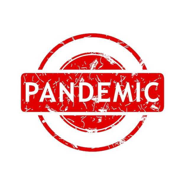 pandemic simple vector rust dirty red simple circle vector rubber stamp effect