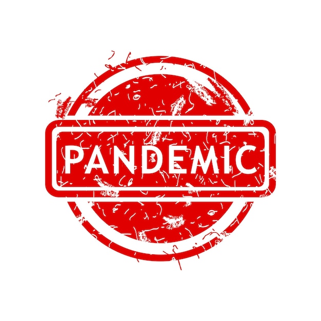 pandemic simple vector rust dirty red simple circle vector rubber stamp effect