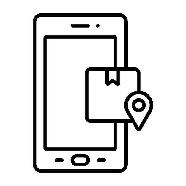Parcel Tracking Vector Illustration Style