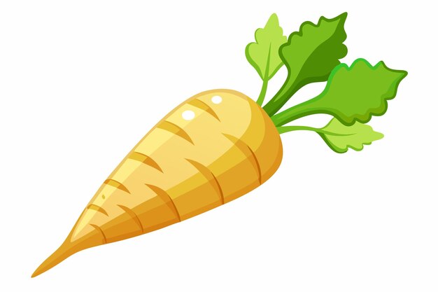 Parsnip vector illustration isolated in white background