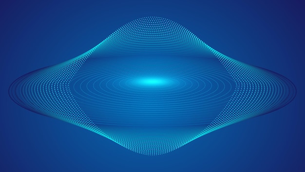 particle line abstract flying saucer internet future science fiction technology vector graphics