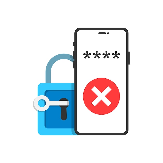password protection icon in flat style authentication vector illustration on isolated background login verification sign business concept