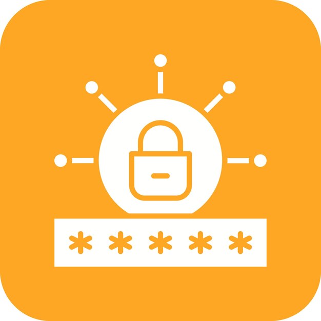 Password vector icon Can be used for Web Hosting iconset