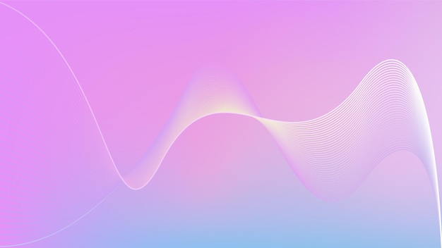 pastel pink and violet abstract wave background with smooth gradient lines
