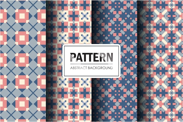 pattern collection in abstract decorative style