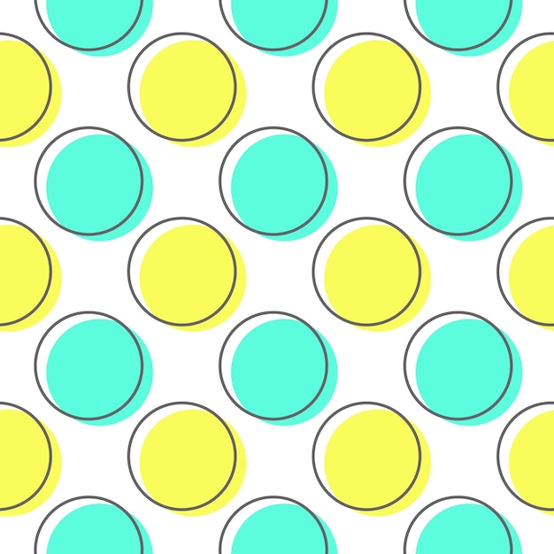 pattern flat line candy circles