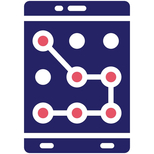 Pattern Lock Icon vector icon illustration of Networking and Data Sharing iconset
