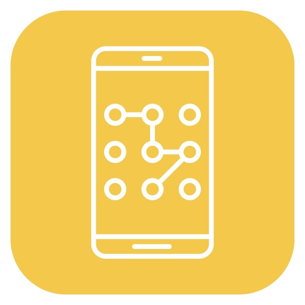 Pattern Lock Vector Illustration