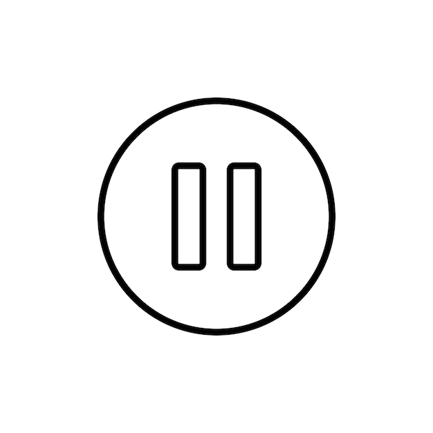 pause button icon ideal for media and playback control