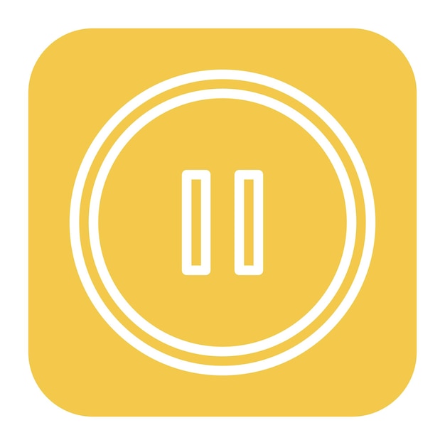 pause button icon vector image can be used for instrument