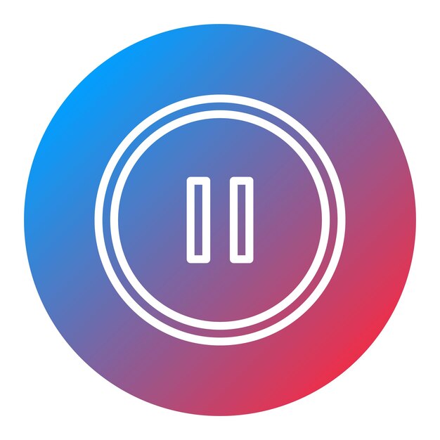 pause button icon vector image can be used for instrument