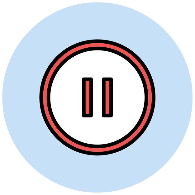 pause button icon vector image can be used for instrument