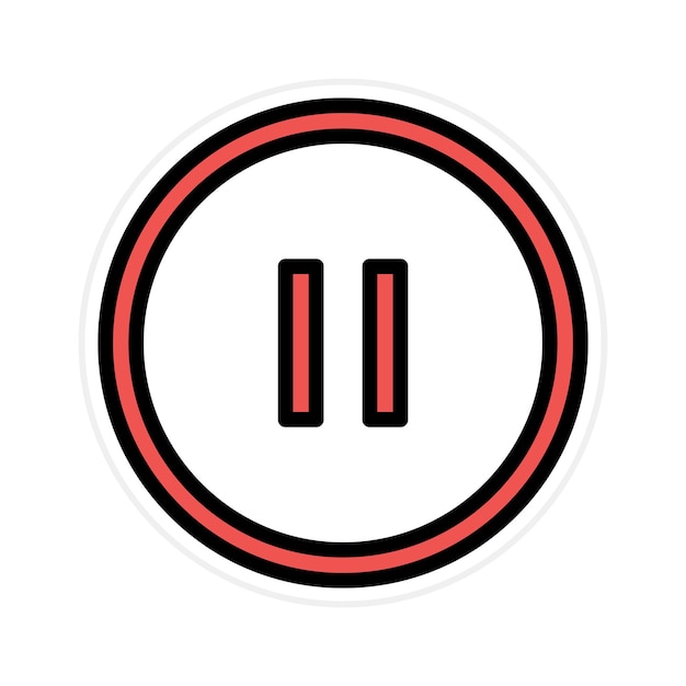 pause button icon vector image can be used for instrument