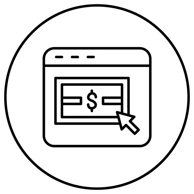 Pay Per Click icon vector image Can be used for Web Marketing
