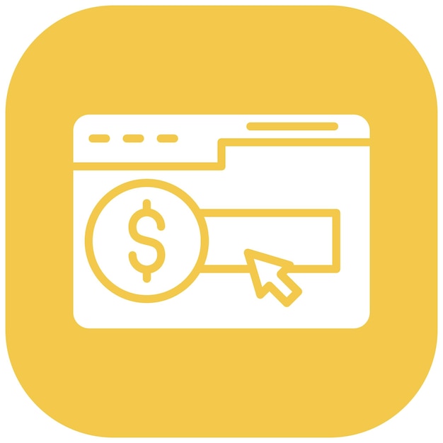 Pay Per Click Vector Illustration Style