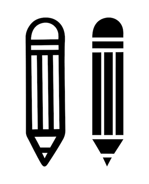 Pencil cartoon doodle Vector