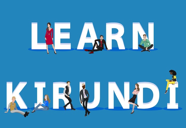 People on Learn Kirundi for Web Mobile App Presentations