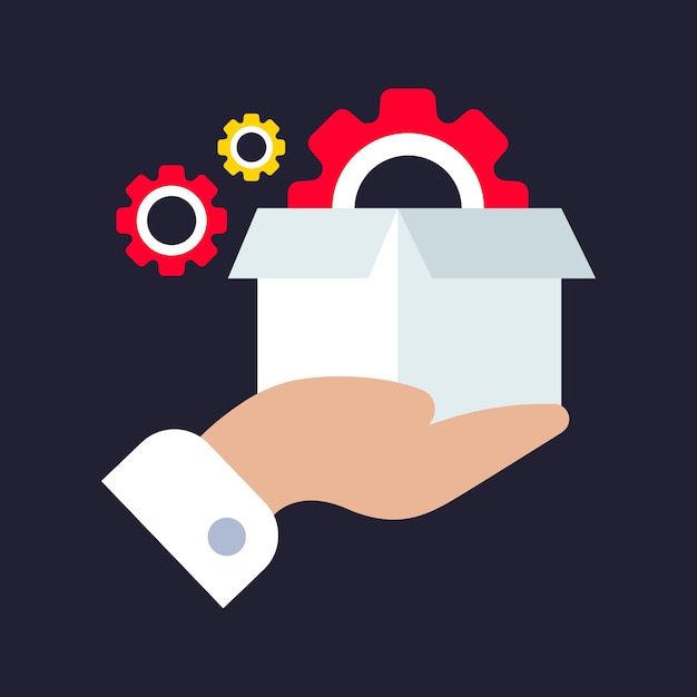Personalized service vector illustration