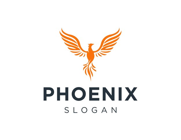 phoenix design logo design created using the corel draw 2018 application with a white background