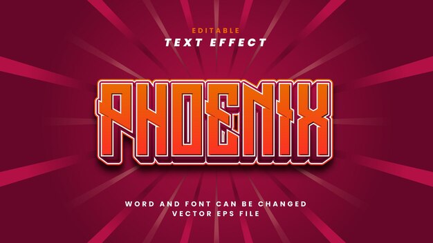 Phoenix text effect