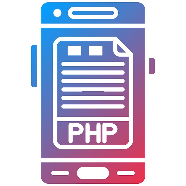 php code icon vector image can be used for mobile app development