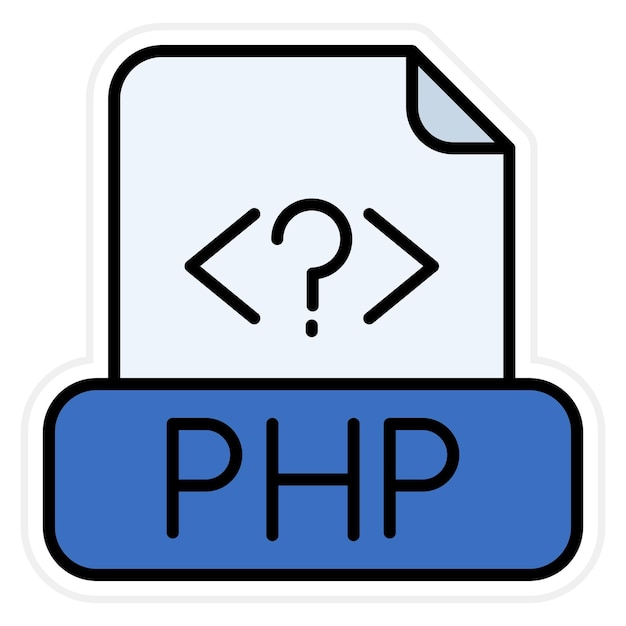 Php File icon vector image Can be used for Computer Programming