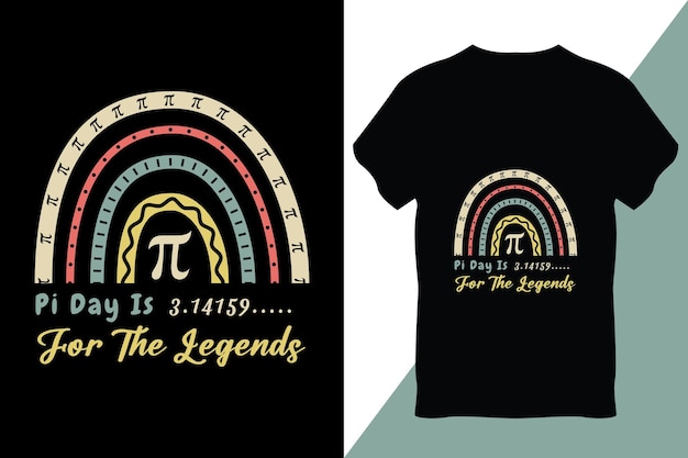 Pi Day TShirt Design Vector