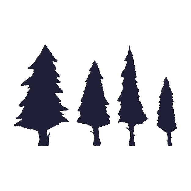 pine tree silhouette pack