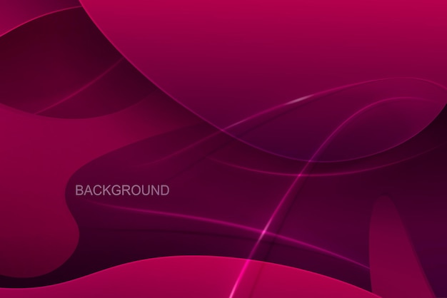 pink dark design with a gradient, abstract oval shapes, thin stripes with shadow