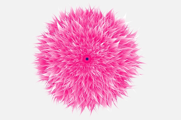 Pink Fluffy Flower