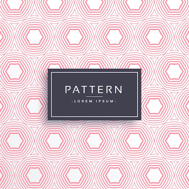 pink hexgonal shape pattern background vector