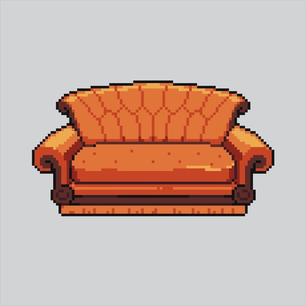 pixel art illustration sofa pixelated sofa sofa chair pixelated for the pixel art game and icon