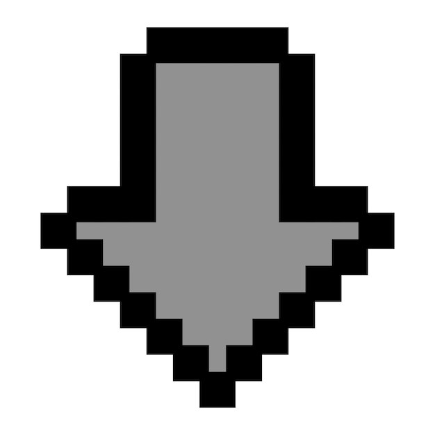 pixel art of arrow icon button arrow pointer icon arrow cursor with 8bit style