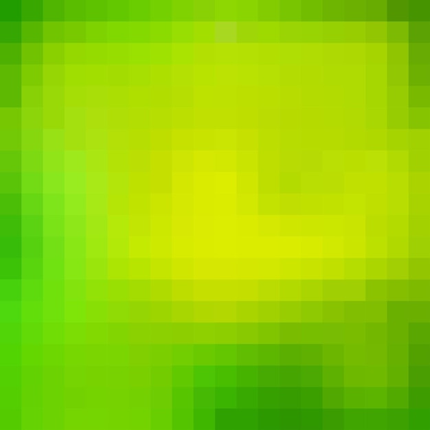 Pixel vector gradient background yellow and green gradient mosaics squares abstract and gradient