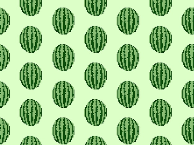 pixel watermelon fruit pattern background wallpaper