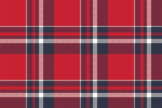 plaid background check seamless pattern in red vector fabric texture for textile print wrapping paper gift card or wallpaper