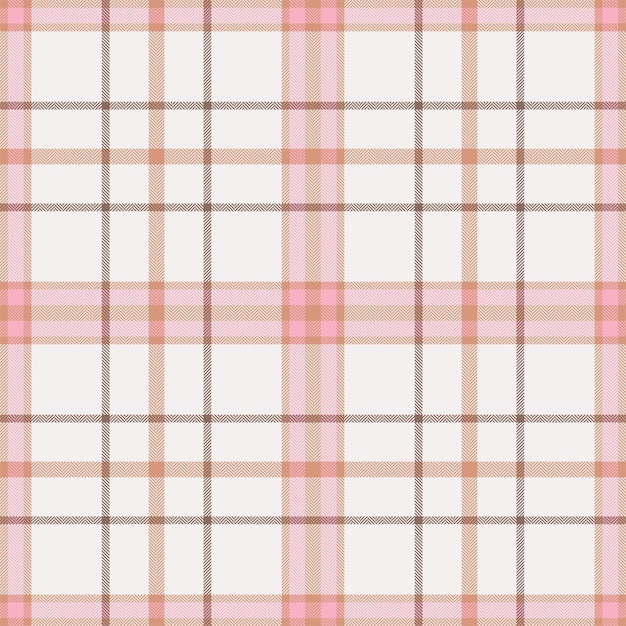 Plaid seamless pattern Check fabric texture Vector textile print design