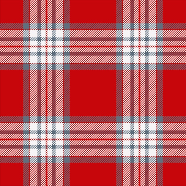 plaid seamless pattern in red check fabric texture vector textile print design