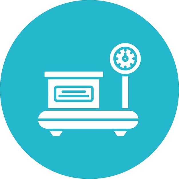 platform scale icon vector image can be used for logistics