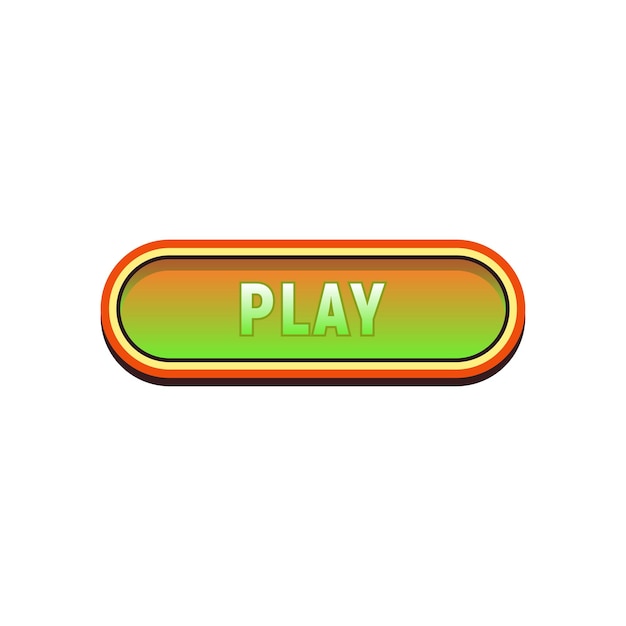 Play button game design templates elegant and simple concept